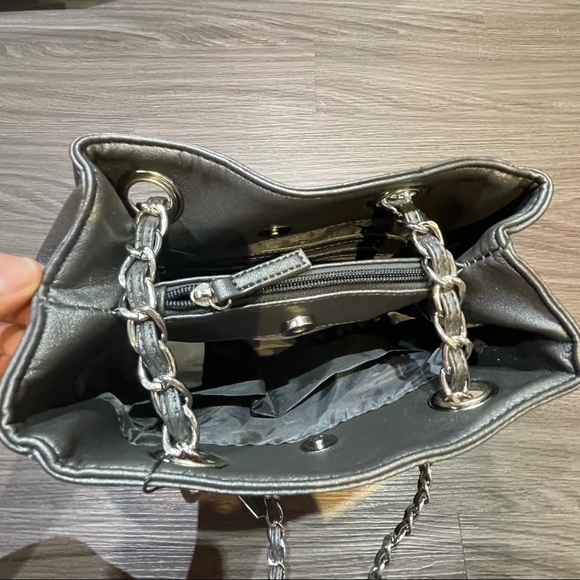 Grey Glittery Small Tote Bag Camomilla Italia - Picture 4 of 6